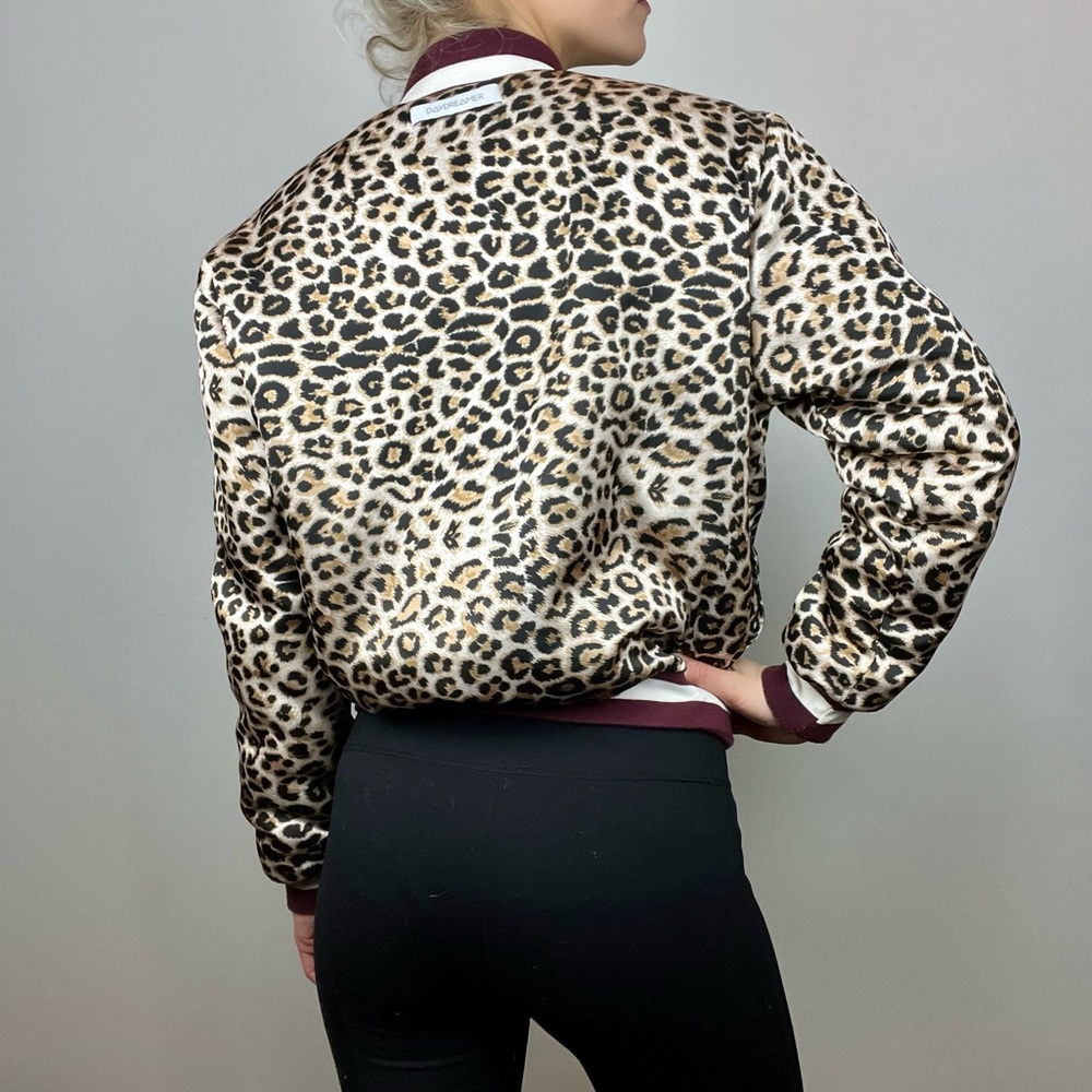DAYDREAMER Reversible Teddy Bomber Jacket sz S - Picture 7 of 11